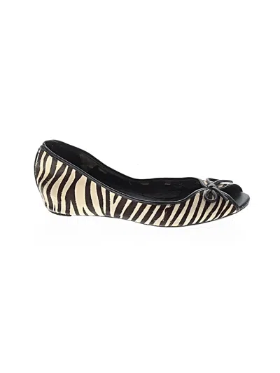 Pre-owned Franco Sarto Flats In Ivory