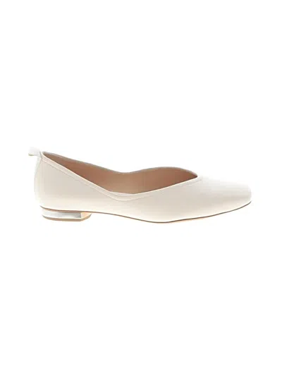 Pre-owned Franco Sarto Flats In Ivory