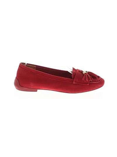 Pre-owned Franco Sarto Flats In Red