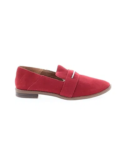 Pre-owned Franco Sarto Flats In Red