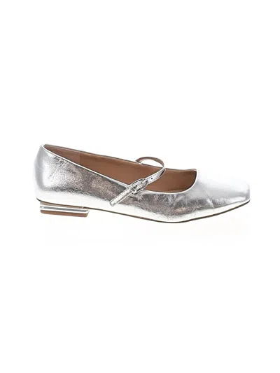 Pre-owned Franco Sarto Flats In Silver