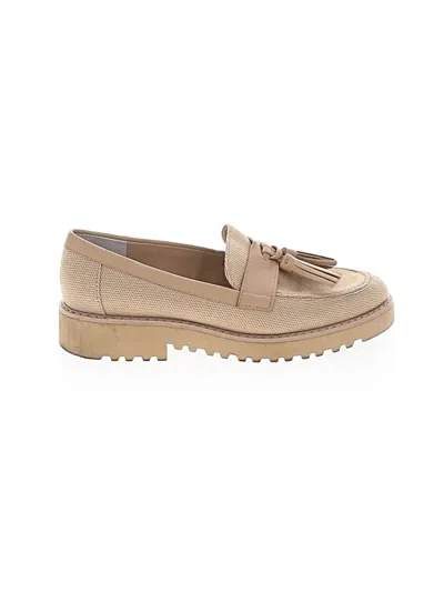 Pre-owned Franco Sarto Flats In Tan