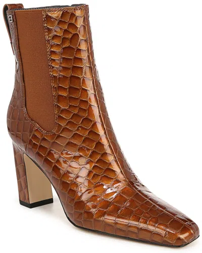 Franco Sarto Flexa Bliss Leather-trim Bootie In Brown