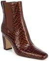 Franco Sarto Flexa Bliss Leather-trim Bootie In Brown