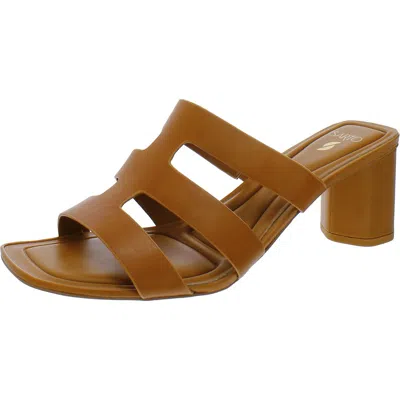 Franco Sarto Flexa Carly Womens Strappy Slip On Heels In Brown
