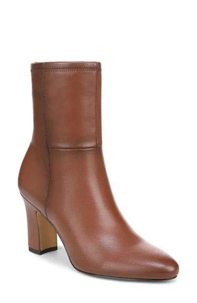 Franco Sarto Flexa Jael Demi Block Heel Bootie In Brown