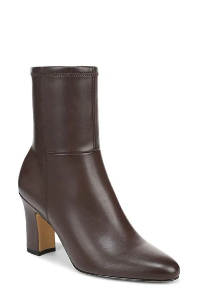 Franco Sarto Flexa Jael Demi Block Heel Bootie In Brown