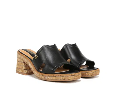 Franco Sarto Florence Fashion Slide Heeled Sandals In Black