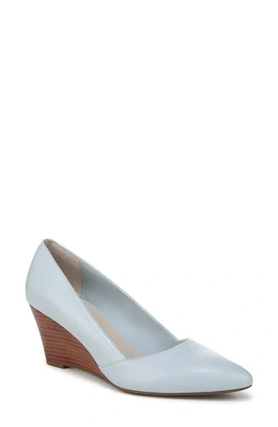 Franco Sarto Frankie Leather Wedge Pump In Blue