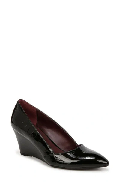 Franco Sarto Frankie Pointed Toe Wedge Pump In Black