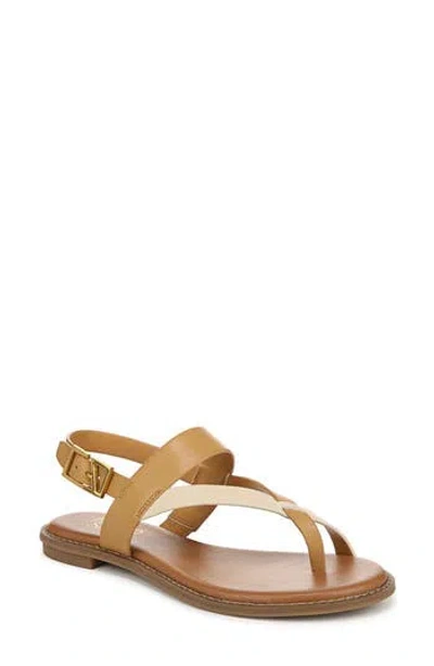Franco Sarto Gabby Sandal In Multi Tan Faux Leather
