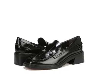 Franco Sarto Gene I9413l1001 Women's Black Leather Cutout Loafers Zogg581