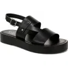 Franco Sarto Genova Slingback Platform Sandal In Black