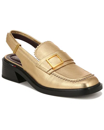Franco Sarto Gianna Leather Slingback In Gold