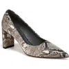 Franco Sarto Giovanna Womens Snake Print Manmade Pumps In Multi