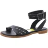 Franco Sarto Greene Womens Faux Leather Slingback Sandals In Black