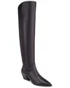 Franco Sarto Gwyn Leather Boot In Black