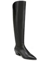 Franco Sarto Gwyn Leather Boot In Black