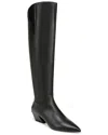 Franco Sarto Billie Knee High Western Boot In Black