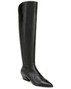 Franco Sarto Gwyn Wide Calf Leather Boot In Black