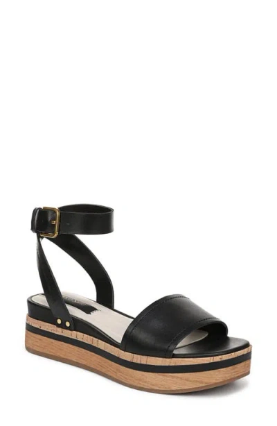 Franco Sarto L-hava Leather Strappy In Black