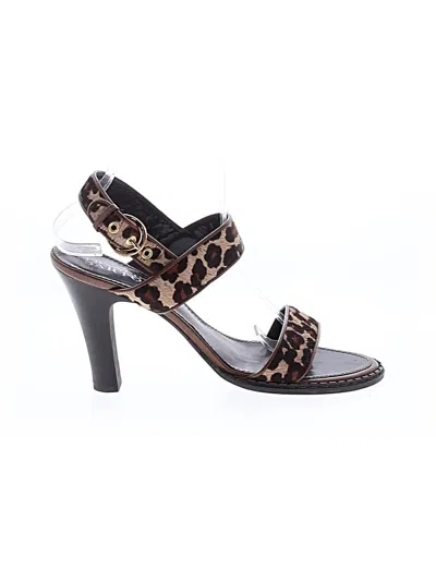 Pre-owned Franco Sarto Heels In Brown