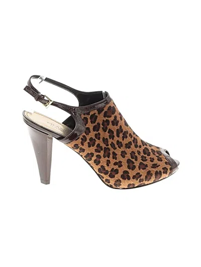 Pre-owned Franco Sarto Heels In Brown