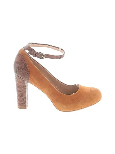Pre-owned Franco Sarto Heels In Brown