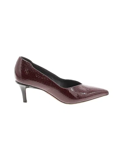 Pre-owned Franco Sarto Heels In Burgundy