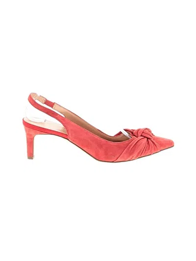 Pre-owned Franco Sarto Heels In Red