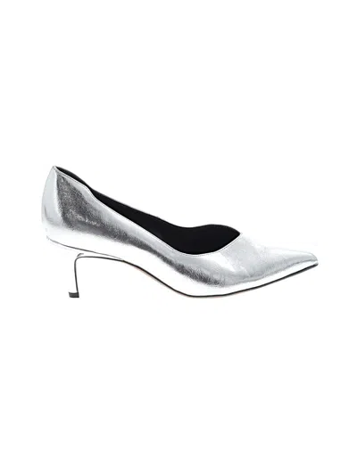 Pre-owned Franco Sarto Heels In Silver