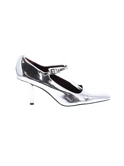 Pre-owned Franco Sarto Heels In Silver