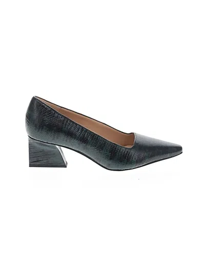Pre-owned Franco Sarto Heels In Teal