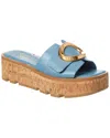 Franco Sarto Hoda Platform Wedge Slide Sandal