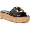Franco Sarto Hoda Platform Wedge Slide Sandal In Black