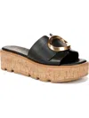 Franco Sarto Hoda Platform Wedge Slide Sandal In Black