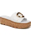 Franco Sarto Hoda Platform Wedge Slide Sandal In White