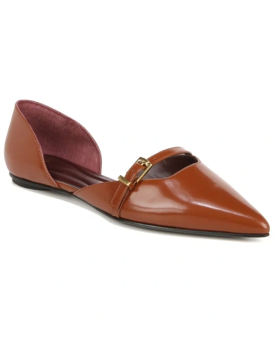 Franco Sarto Holly Leather Skimmer In Brown