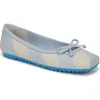Franco Sarto Imara Square Toe Ballet Flat In Blue