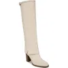 Franco Sarto Informa West Knee High Boot In Ecru