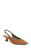 Franco Sarto Jaden Pointed Toe Slingback Pump In Brown