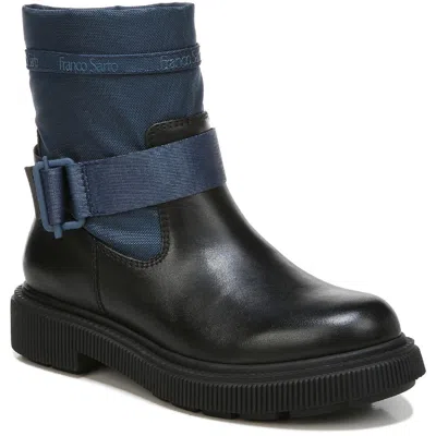Franco Sarto Jan Womens Leather Ankle Ankle Boots In Multi