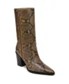 Franco Sarto Jaxon Pointed Toe Western Boots In Brown