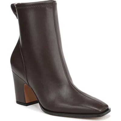 Franco Sarto Jayton Square Toe Bootie In Brown