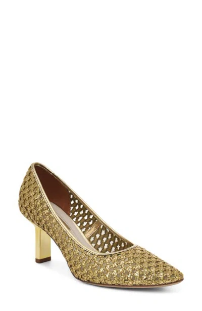 Franco Sarto Julissa Pointed Toe Pump In Gold