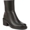 Franco Sarto Kyra Block Heel Bootie In Dark Hickory Brown