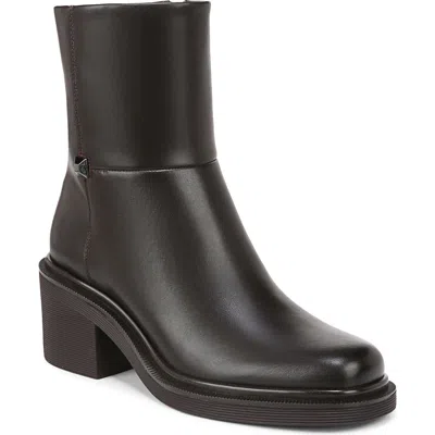 Franco Sarto Kyra Block Heel Bootie In Black Leather