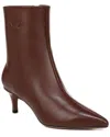 Franco Sarto L-anna Leather Bootie In Brown