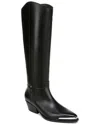 Franco Sarto Billie Knee High Western Boot In Black