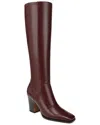 Franco Sarto L-jonie Leather Bootie In Burgundy
